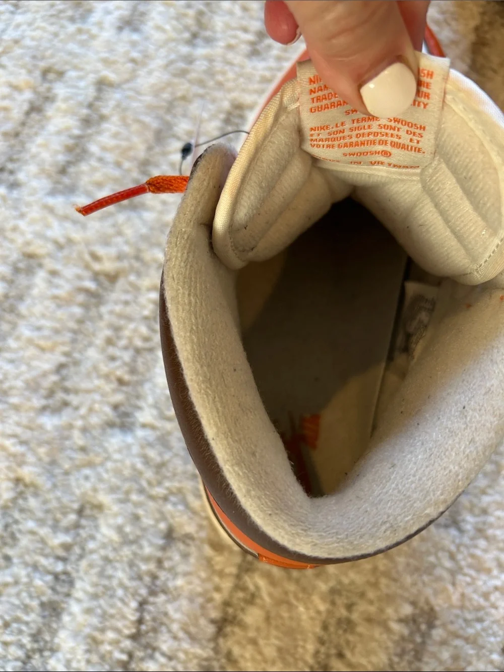 Jordan orange white